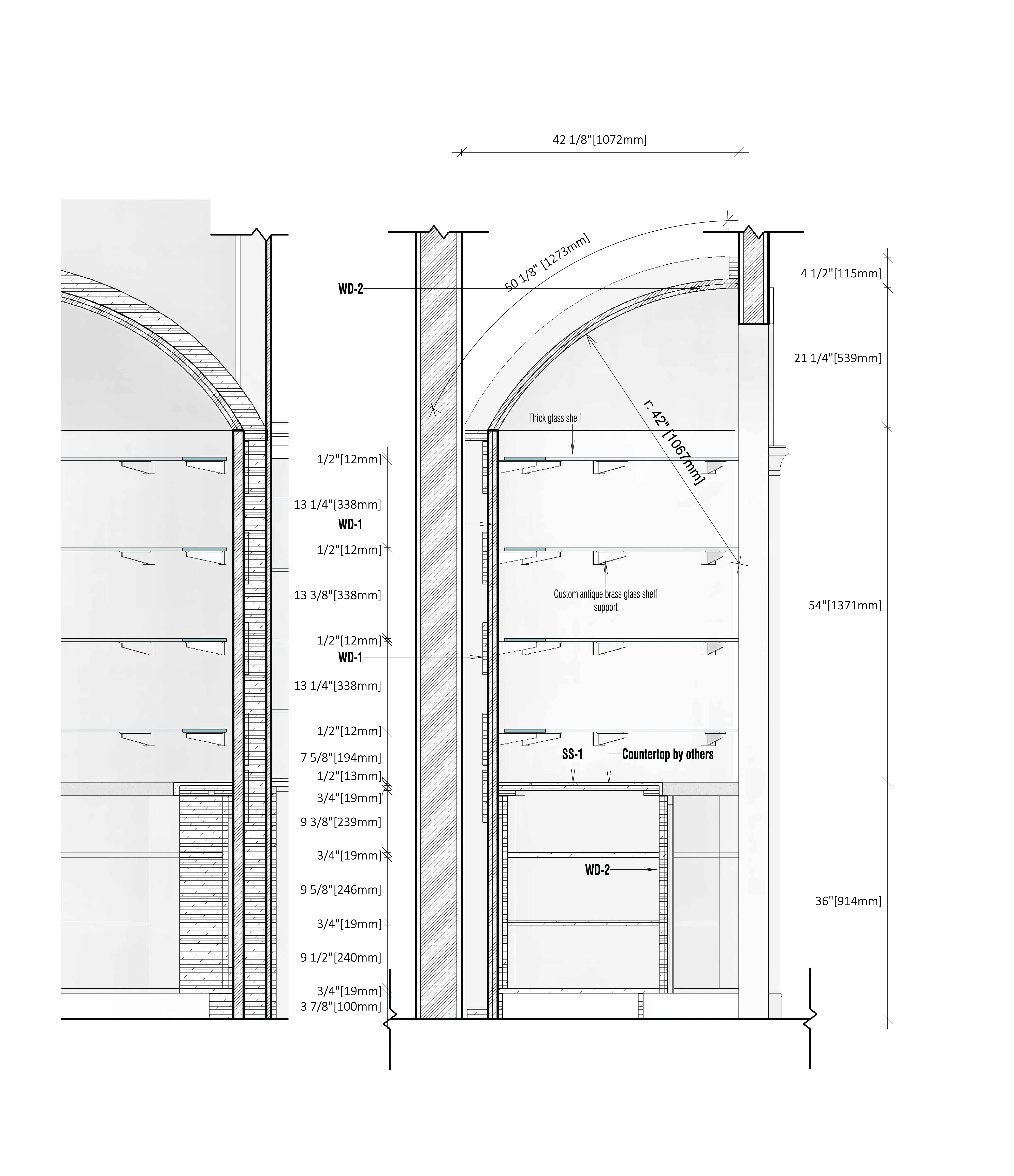 Fabrication drawing - Jag Bar - Backbar - Detail 4