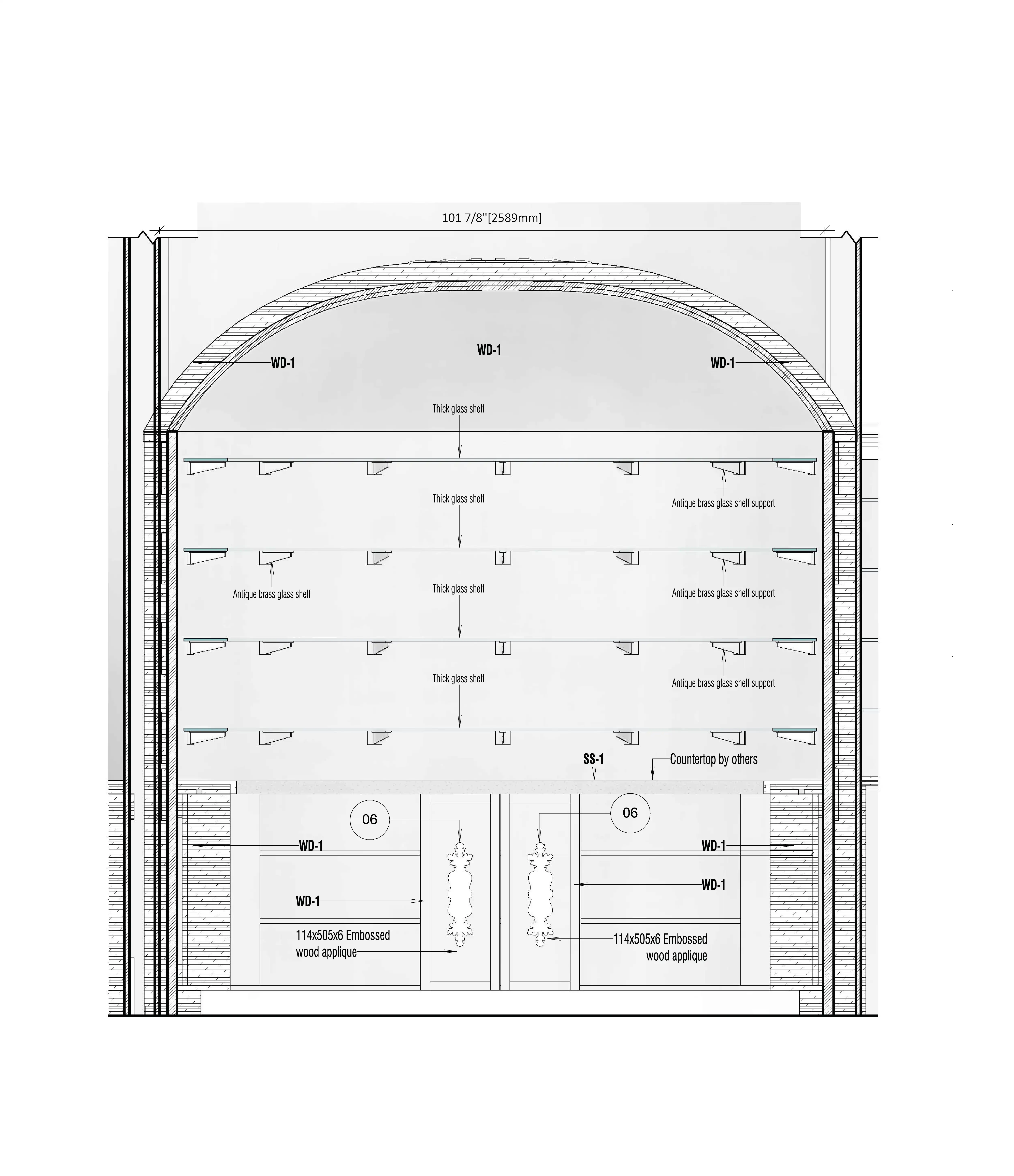 Fabrication drawing - Jag Bar - Backbar - Detail 5