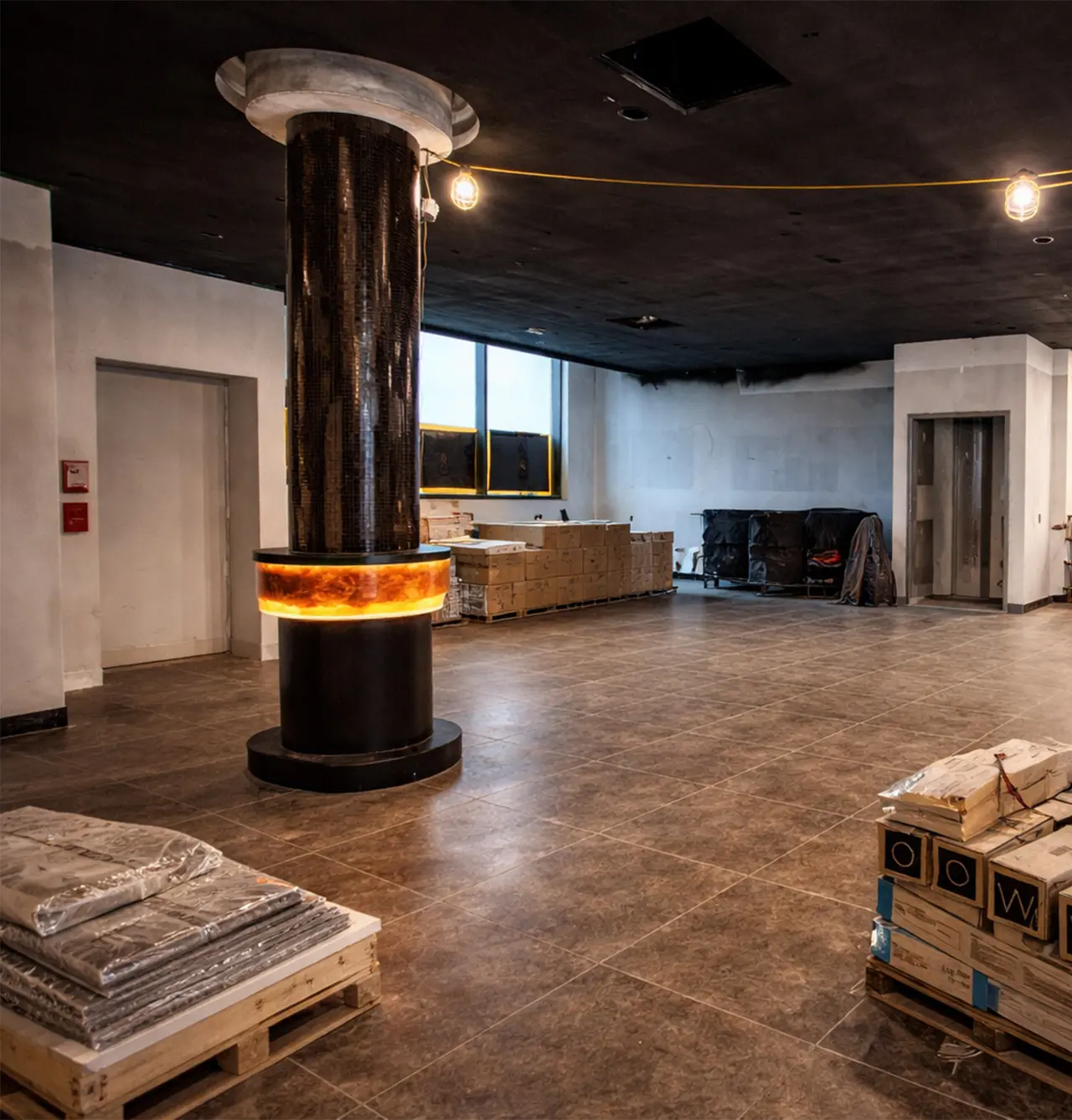Construction Process - Jag Bar - Column 2