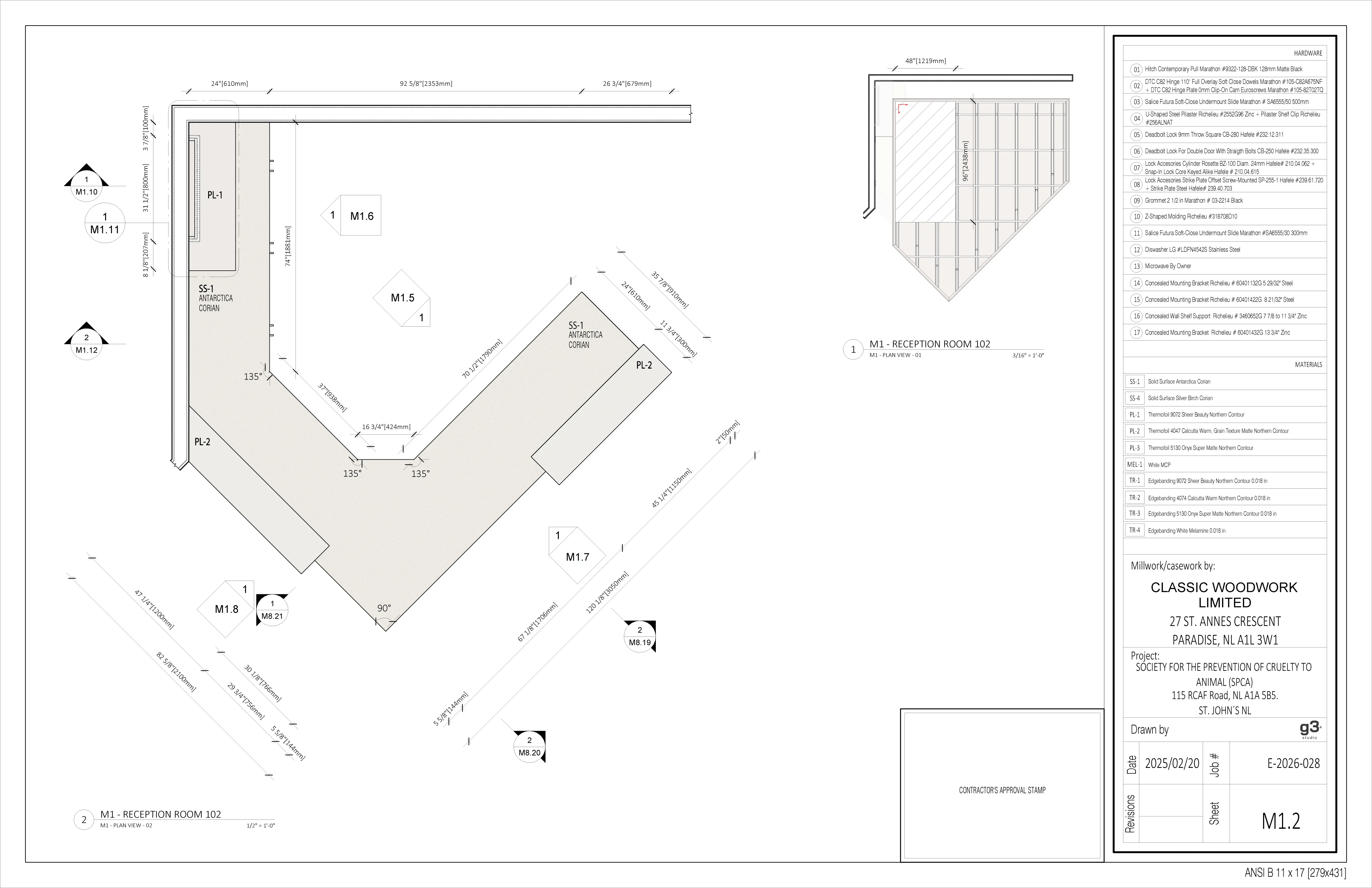 Fabrication drawing - SPCA - Detail 1