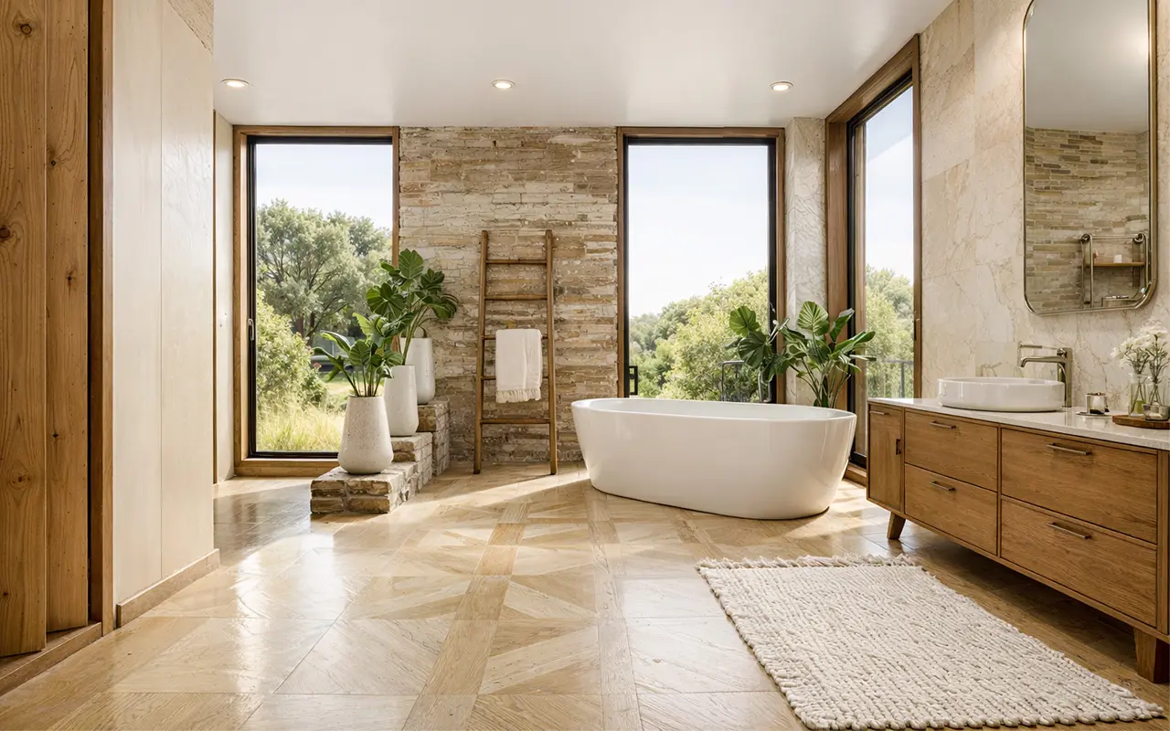 Casa HF baño principal vista general