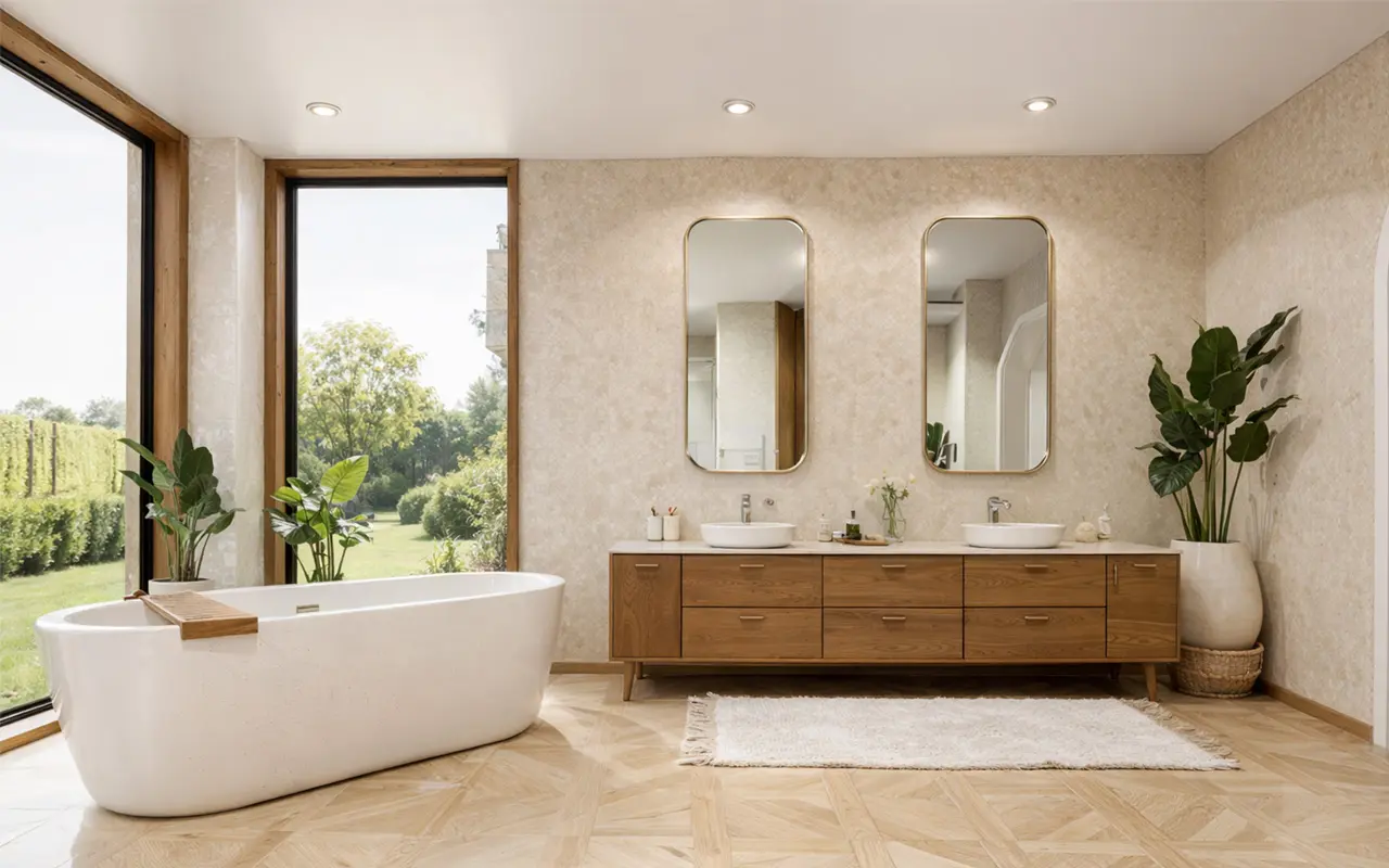 Casa HF baño principal lavamanos