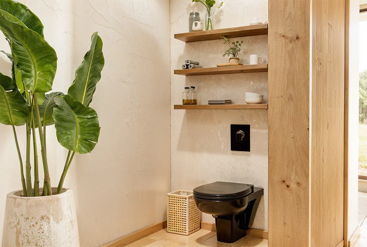 HF House - Master bathroom (toilet area)